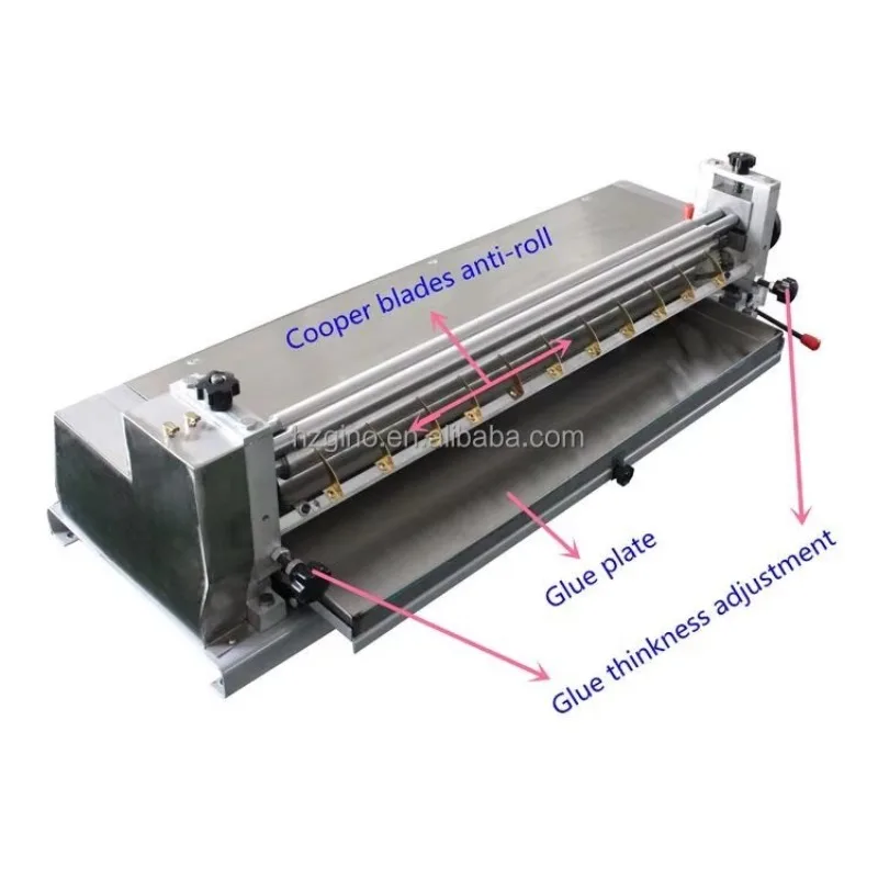 JS-600A Premium Desktop Cold Glue Binding Machine & White Latex Coating Applicator For All Thicknesses