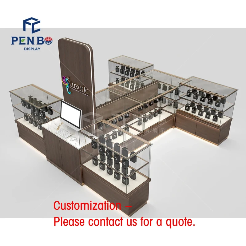 

custom.Custom Design Service Perfume Retail Kiosk 3D Visualization Mall Kiosk Cabinets Jewelry Kiosk-island