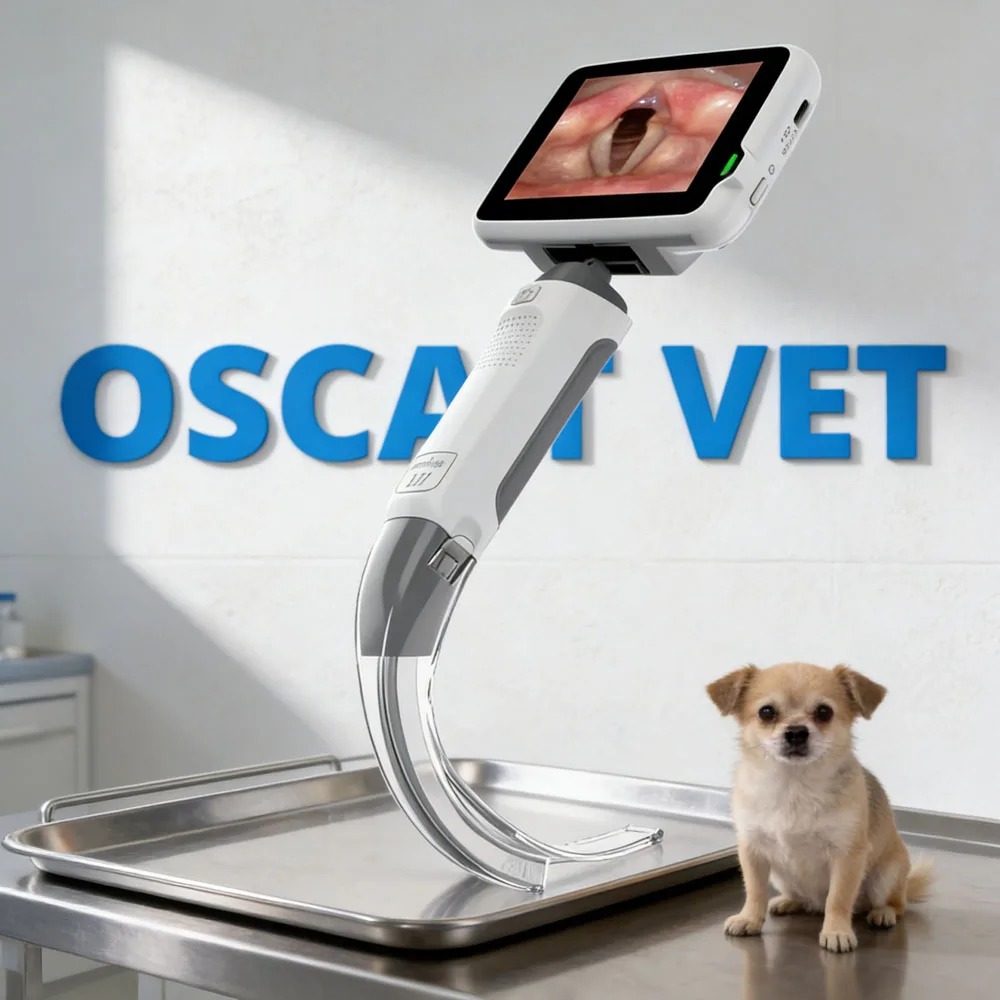 Veterinary Equipment Pet Digital Video Laryngoscope Flexible Endoscopy System Vet Diagnosis for Dog Cat Veterinary Clinic