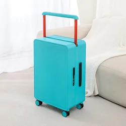 New aluminum frame corner durable universal wheel wide trolley suitcase V263