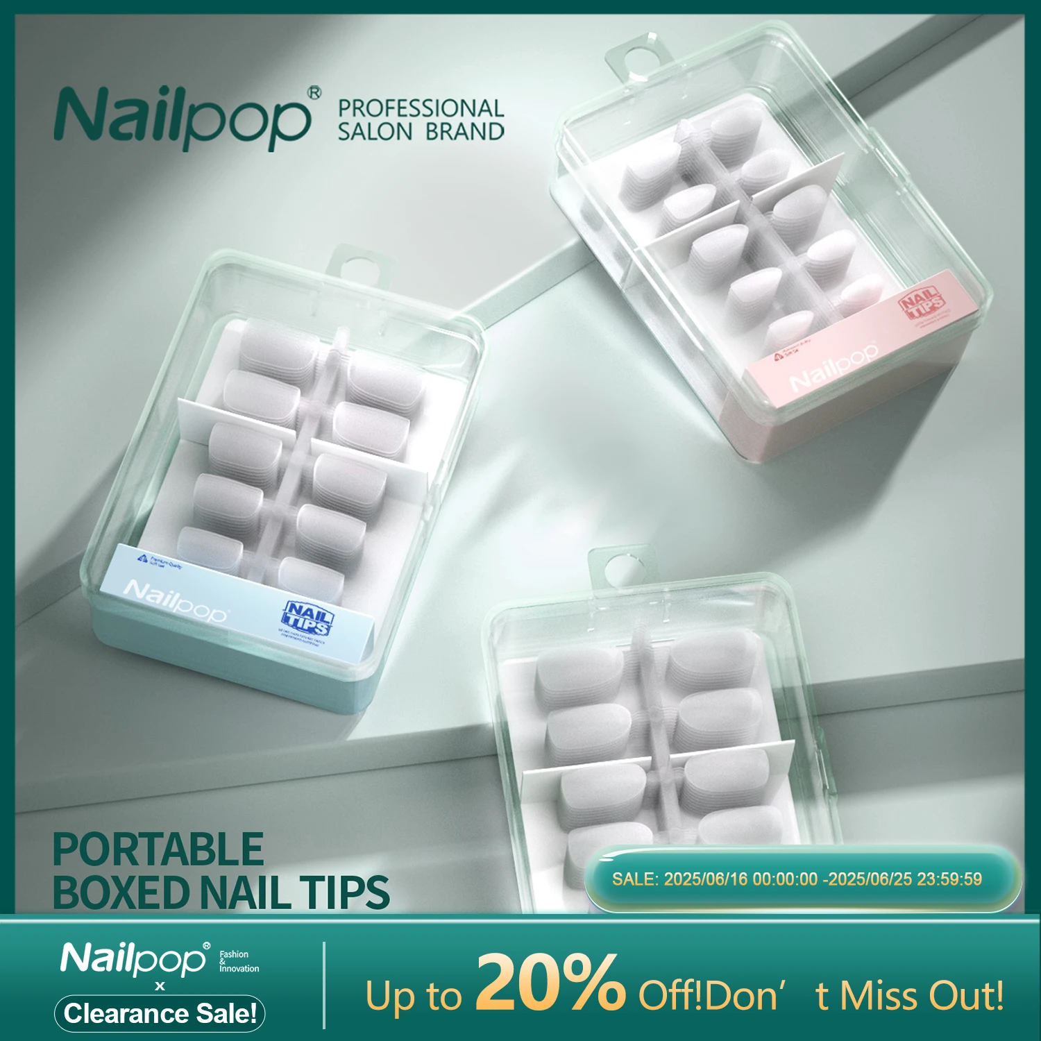

Nailpop Soft Gel Tips for Nails Extension System Ultra Matt Short Coffin Fake Nail Capsule for Handmade Press on Nails 100pcs