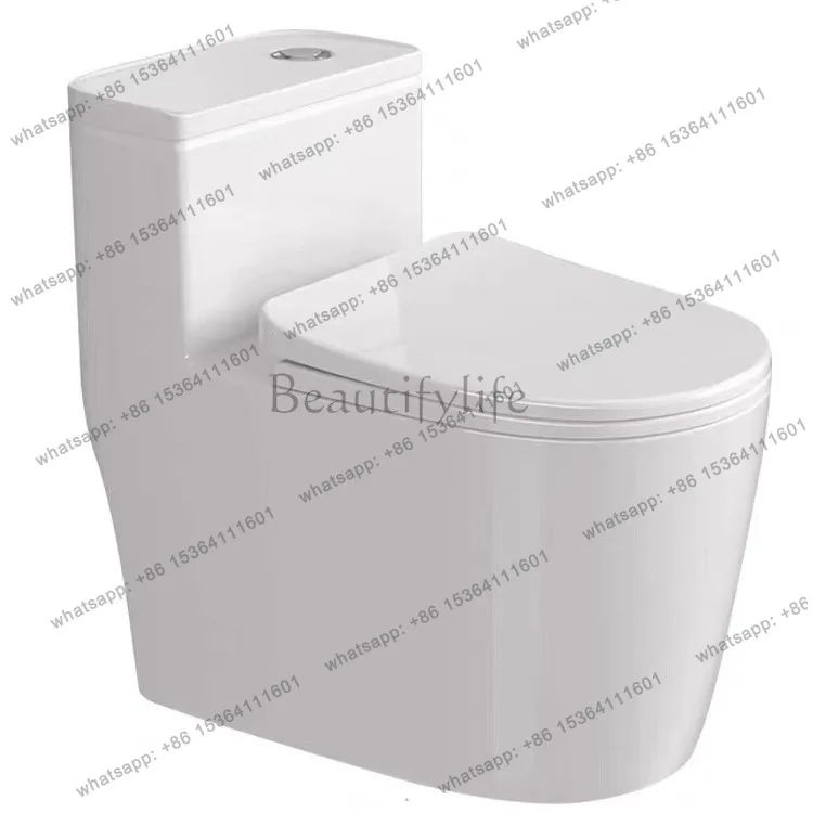 

Toilet silent ceramic toilet siphon single hole sewage anti-splashing water anti-freezing crack