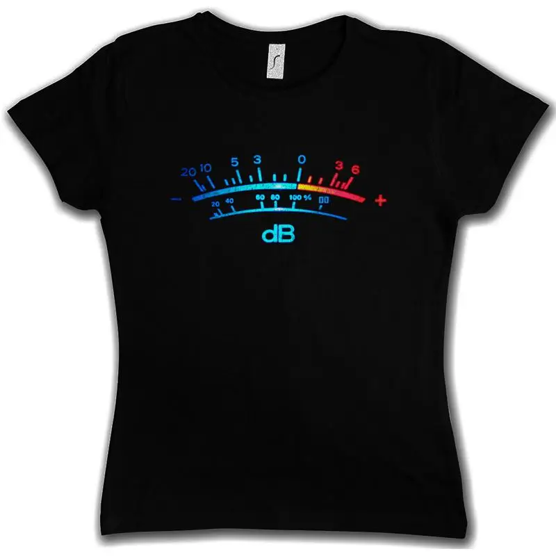 DB Meter II T Shirt Decibel Music Retro Radio Record Vinyl Stereo Studio