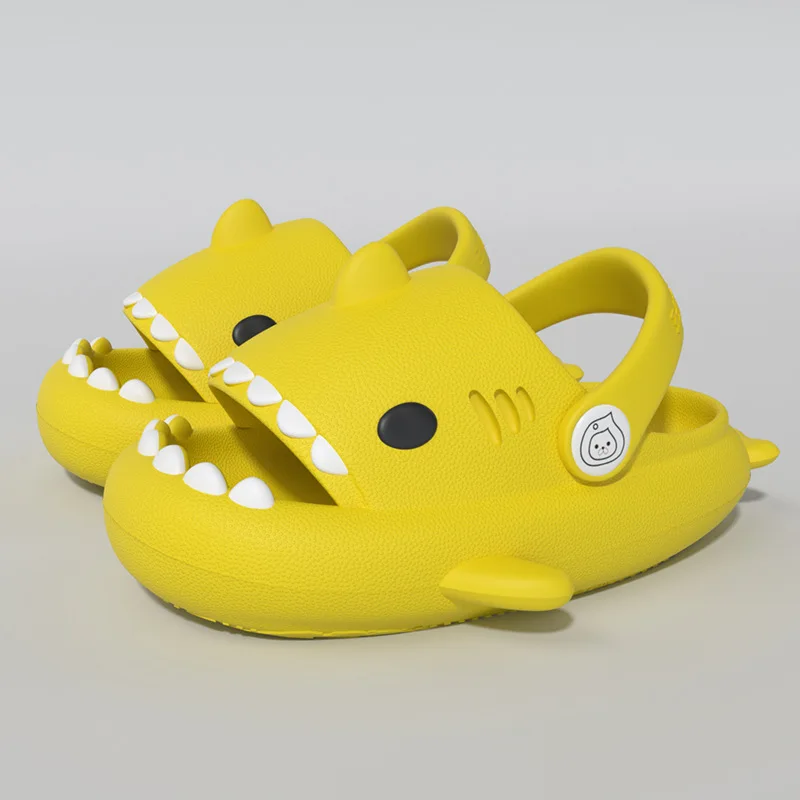 Kinder Sandalen Kinder Hausschuhe Schuhe Cartoon Hai Sommer Jungen Mädchen Baby Dicke Weiche Sohle Rutschfest – Detail 13