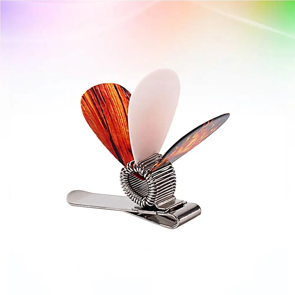 

Pick Shrapnel Guitar Clip Electric Accessories Metal Picks Thin for Stringed Musical Instrument Thick