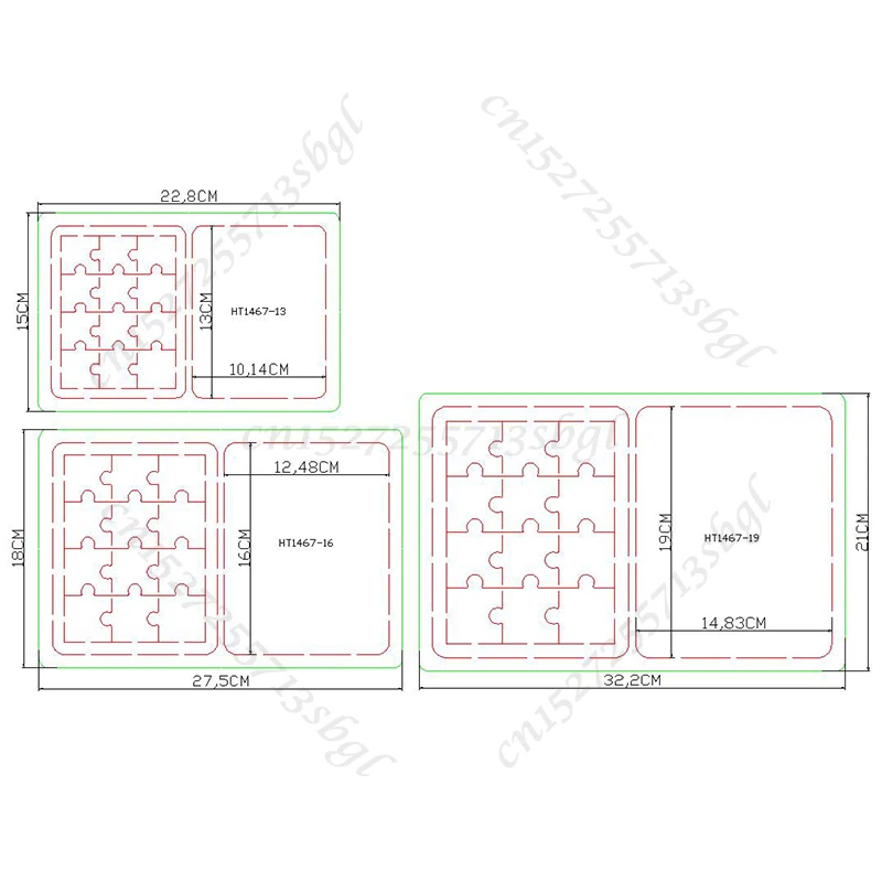 

Штампы для резки пазлов — новая высечка и деревянная форма, HT1467 подходит для обычных машин для высечки на рынке.