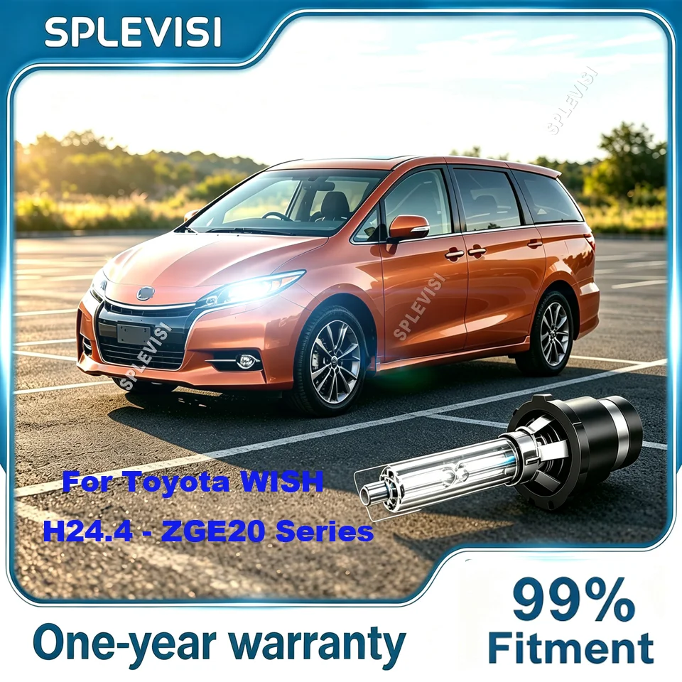 35W D4S Xenon HID Bulbs, 66440 42402 42402WX  -  1:1 OEM size, plug-and-play design For Toyota WISH H24.4 - ZGE20 Series