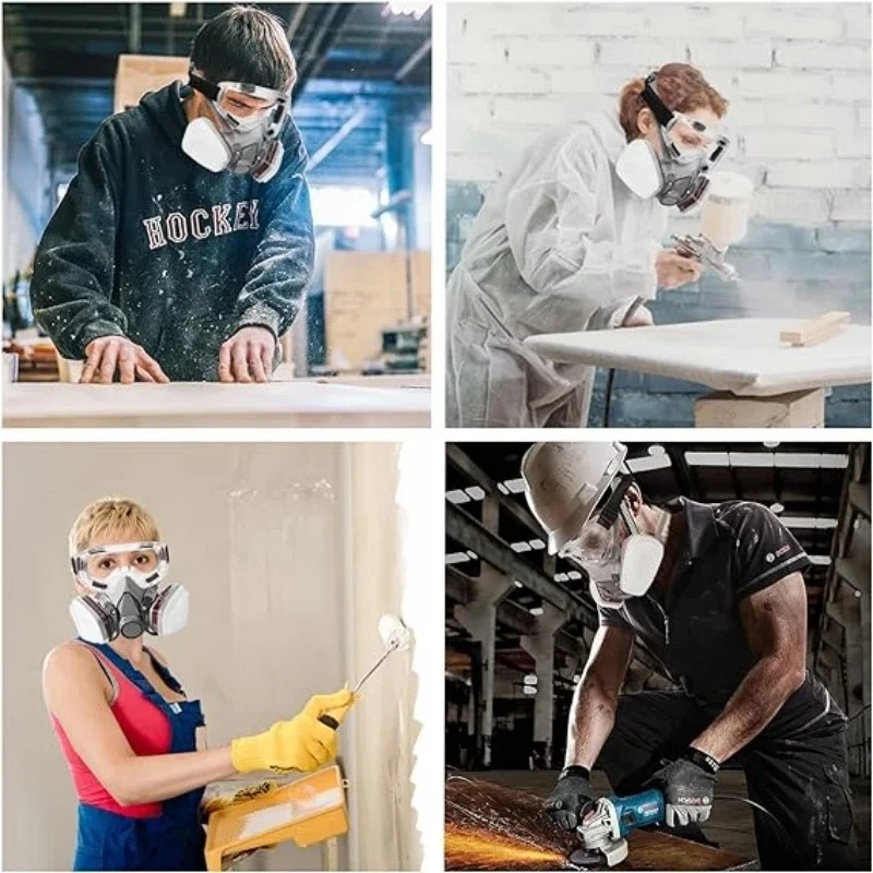 Spray per rivestimento chimico industriale a metà copricapo a gas tipo 6200