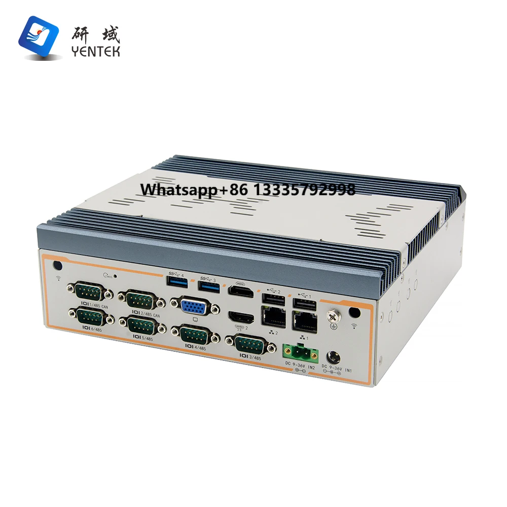 

YENTEK Industrial Computer Intel' I5 1135G7 2 DDR4 MSATA M.2 2 HD VGA WIFI 2 LAN 6 RS232 485 COM Low Power Fanless Embedded Pc
