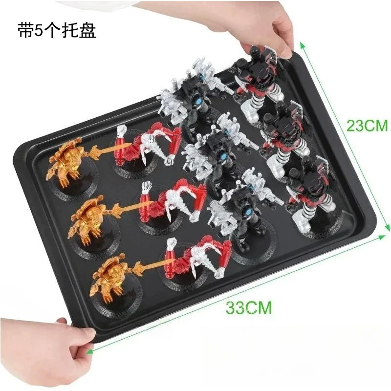 Portable Aluminum Alloy Carrying Box, Protective Storage Container For Table‑Top Gaming Miniature Model Organizing