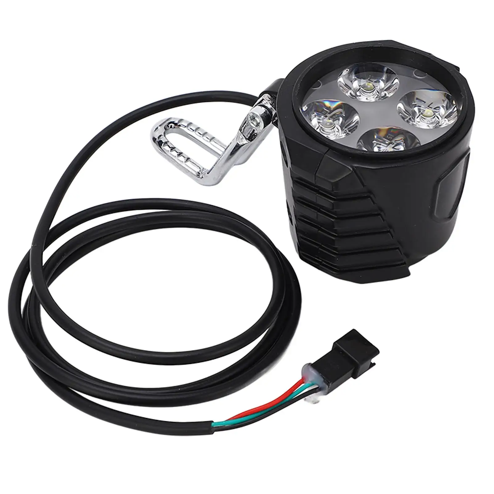 

10-Inch Electric for scooter Front Light & Horn 12-72V - Universal 2-in-1 Bike Headlight Accessory