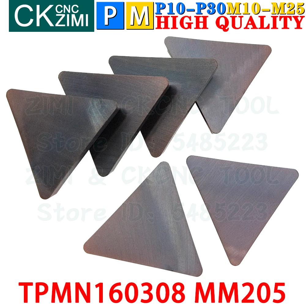 TPMN160308 MM205 TPMN 160308 Carbide Inserts Milling Inserts Tools Turning Tools CNC Metal Lathe Tools Indexable Cutting Tools