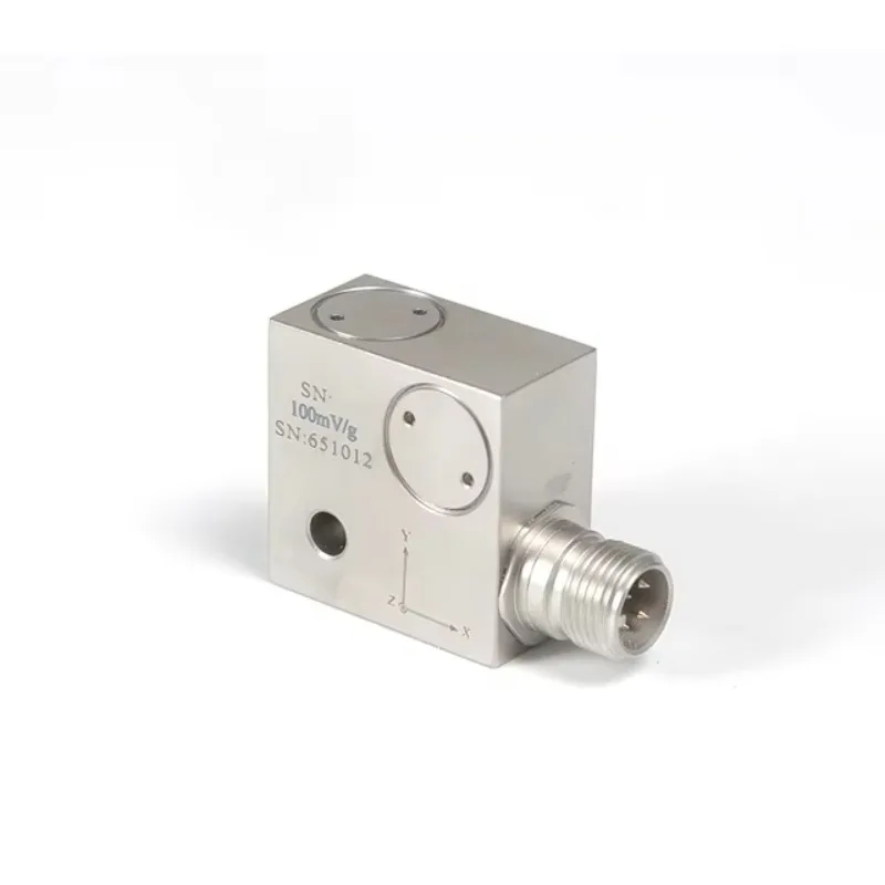 37A23F100 Stainless Steel 3 Axis Iepe Accelerometer Collision Monitoring Triaxial Accelerometer
