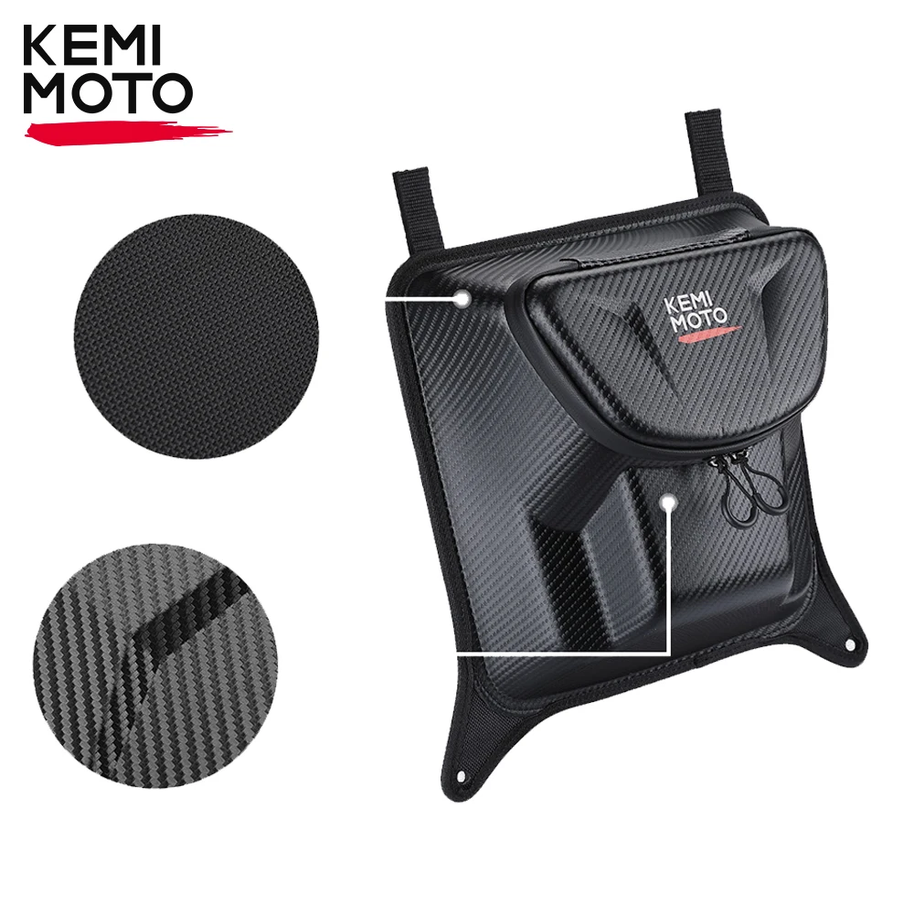 

KEMIMOTO UTV PVC Cab Pack Center Seat Bag Center Storage Bag Compatible with Polaris RZR XP 1000/4 XP Turbo/4 Hard EVA Tool Bag