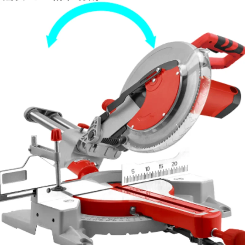QY-4306 модернизированная профессиональная электрическая циркулярная пила для алюминиевого дерева 2200W305 мм, скользящая комбинированная торцевая пила.
