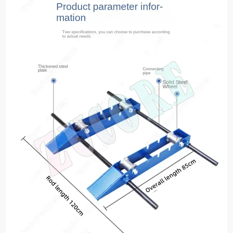 

New Small Pay-off Stand Steel Wheel Portable Horizontal Cable and Optical Cable Pay-off Tool Ground Rail Roller Pay-off Stand