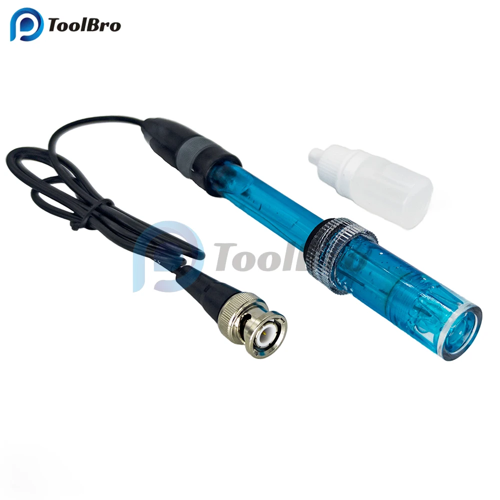 Refillable PH Electrode Probe BNC Connector PH Controller Meter Sensor ph Tester PH Electrode Probe for Aquarium Water Pool