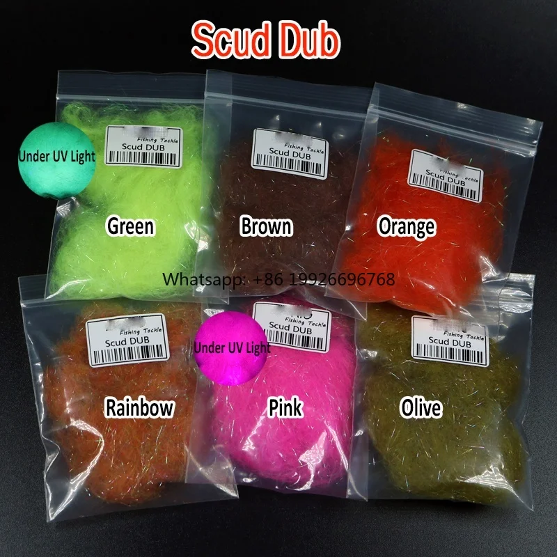 

Ultra Fine Scud Dub Flash Wing Fiber Thorax Dubbing Nymph Fly Tying Material Rainbow Dubbing Fiber factory
