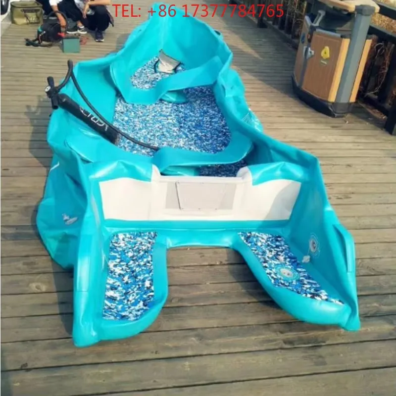 350 Cm 420 Cm Drop Stitch Material Inflatable Watercraft Fishing Boat Canoe Rowing Kayak