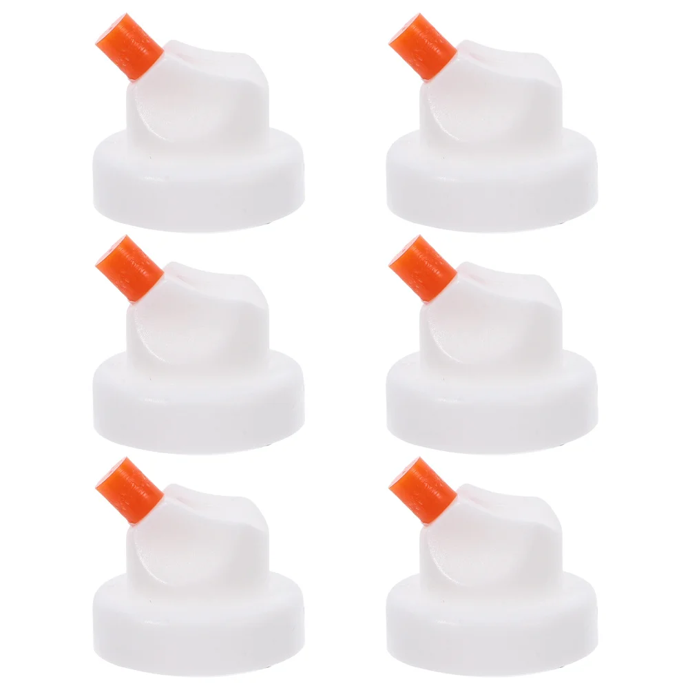 

6 шт. аэрозольные насадки для аэрозольной краски, герметичные колпачки для распыления с регулируемым углом, совместимые с аэрозольными баллонками для уборки в саду