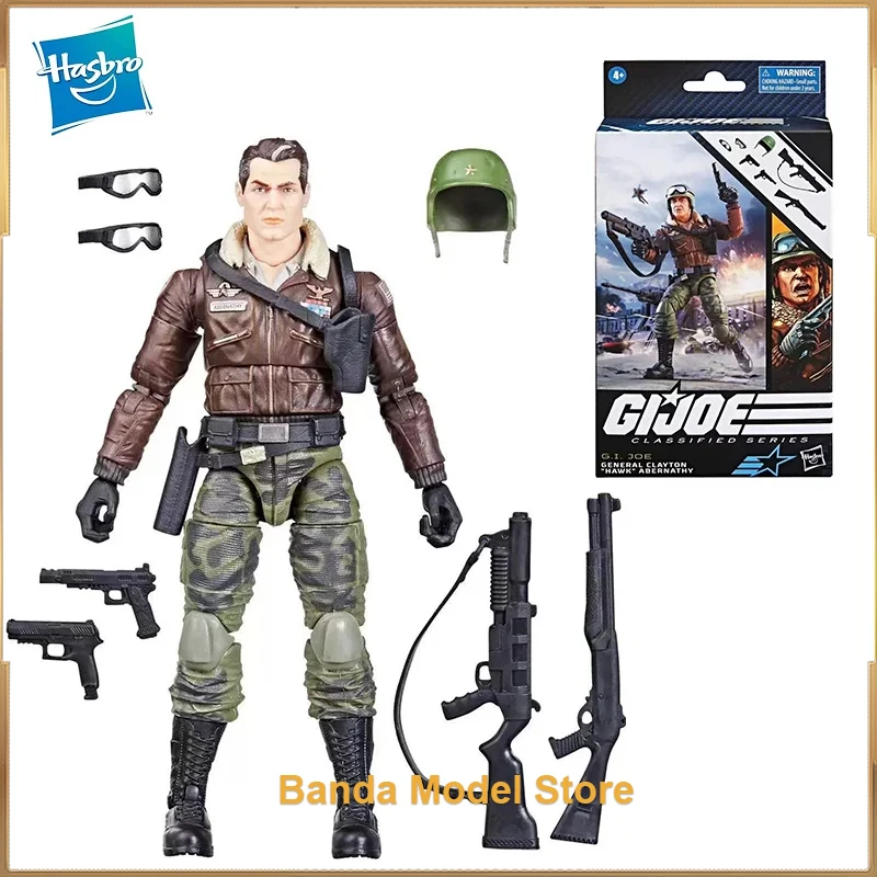 In Stock Original Hasbro G.I.JOE Classified Series 103 General Clayton Hawk Abernathy 16Cm Action Figure Collectible Model Toys