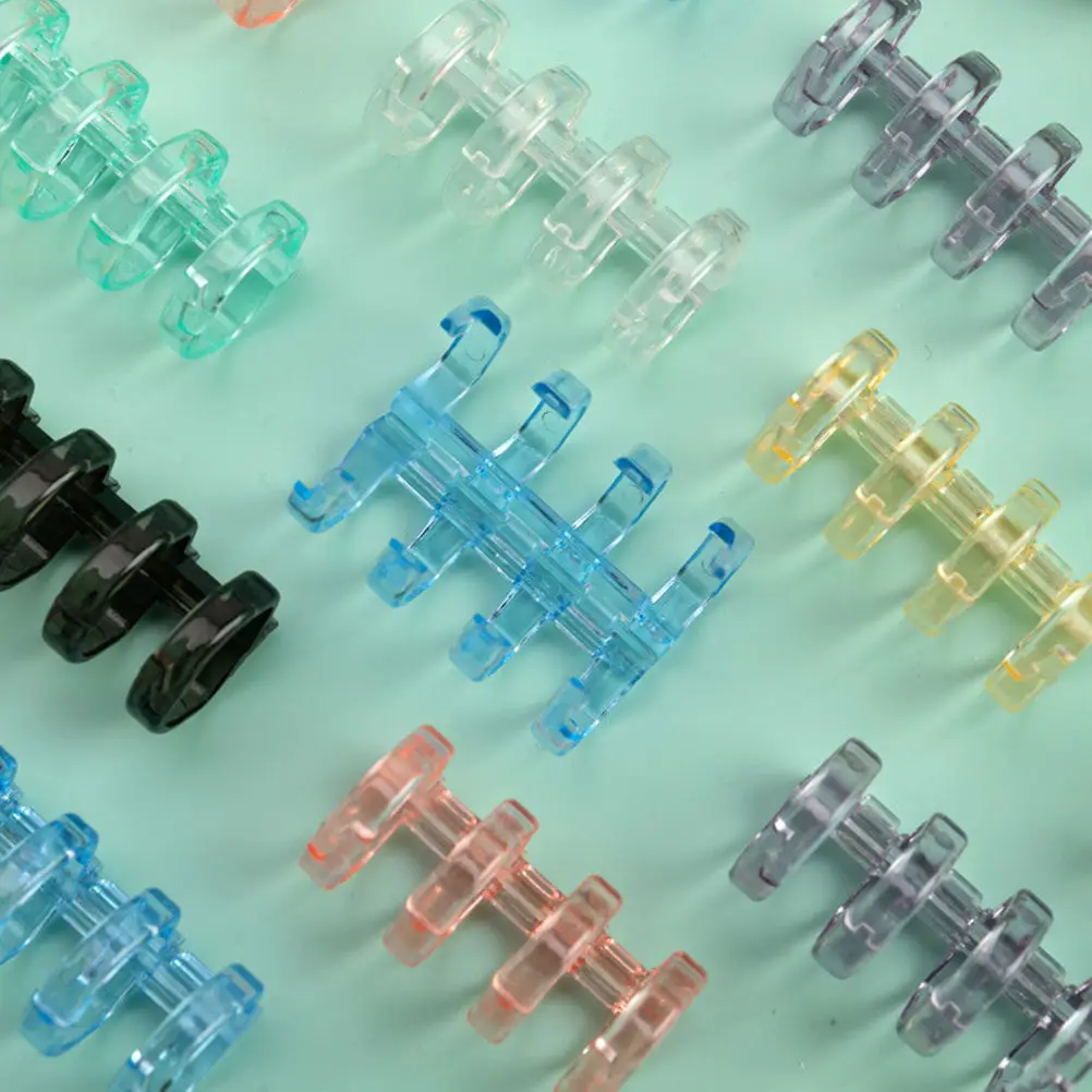 

16Pcs Flexible Plastic Binder Rings for Notebook Calendar DIY Scrapbook Binding School Office Home Supplies Smooth