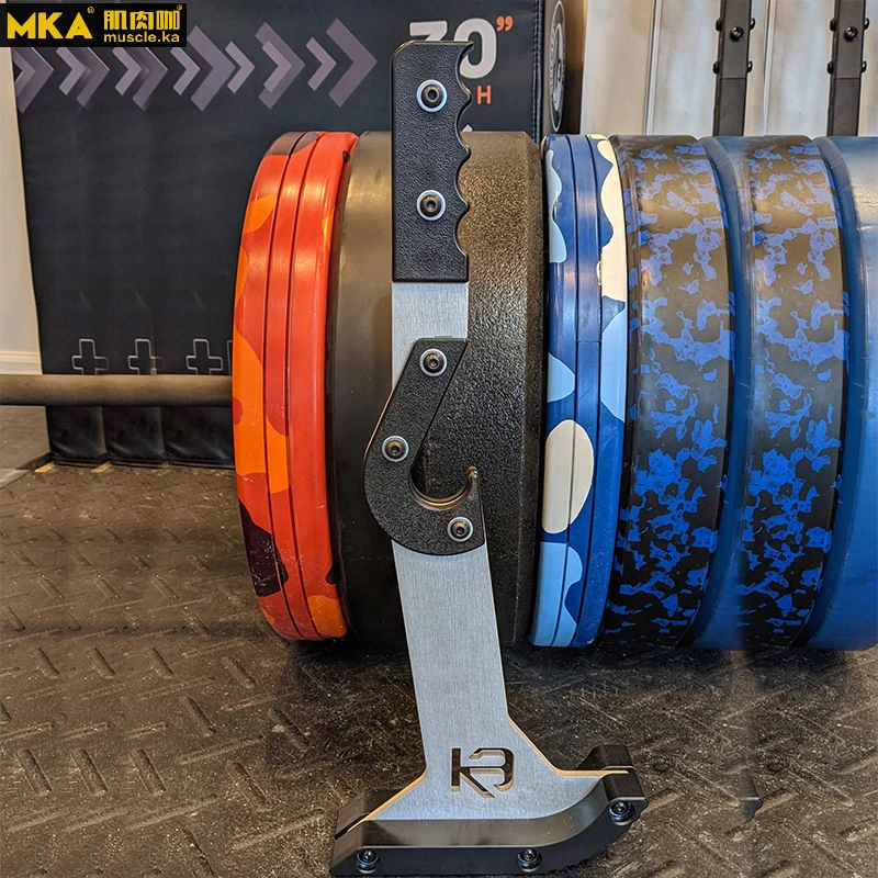 MKA Portable Barbell Plate Changer Portable for Loading Unloading Changing Weight Plates Durable Gym Workout Equipment