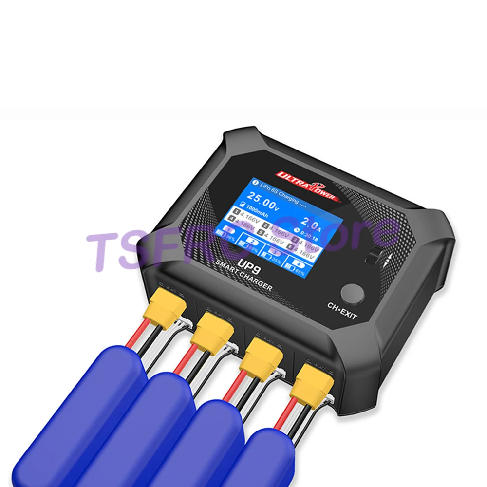 Chargeur de batterie Ultra Power UP9 200W AC100-240V DC11.0-18.0V 4 canaux 2S/4S/6S LiHv/LiPo/LiFe/Lilon/NiMH/NiCd/Pb2V-24V