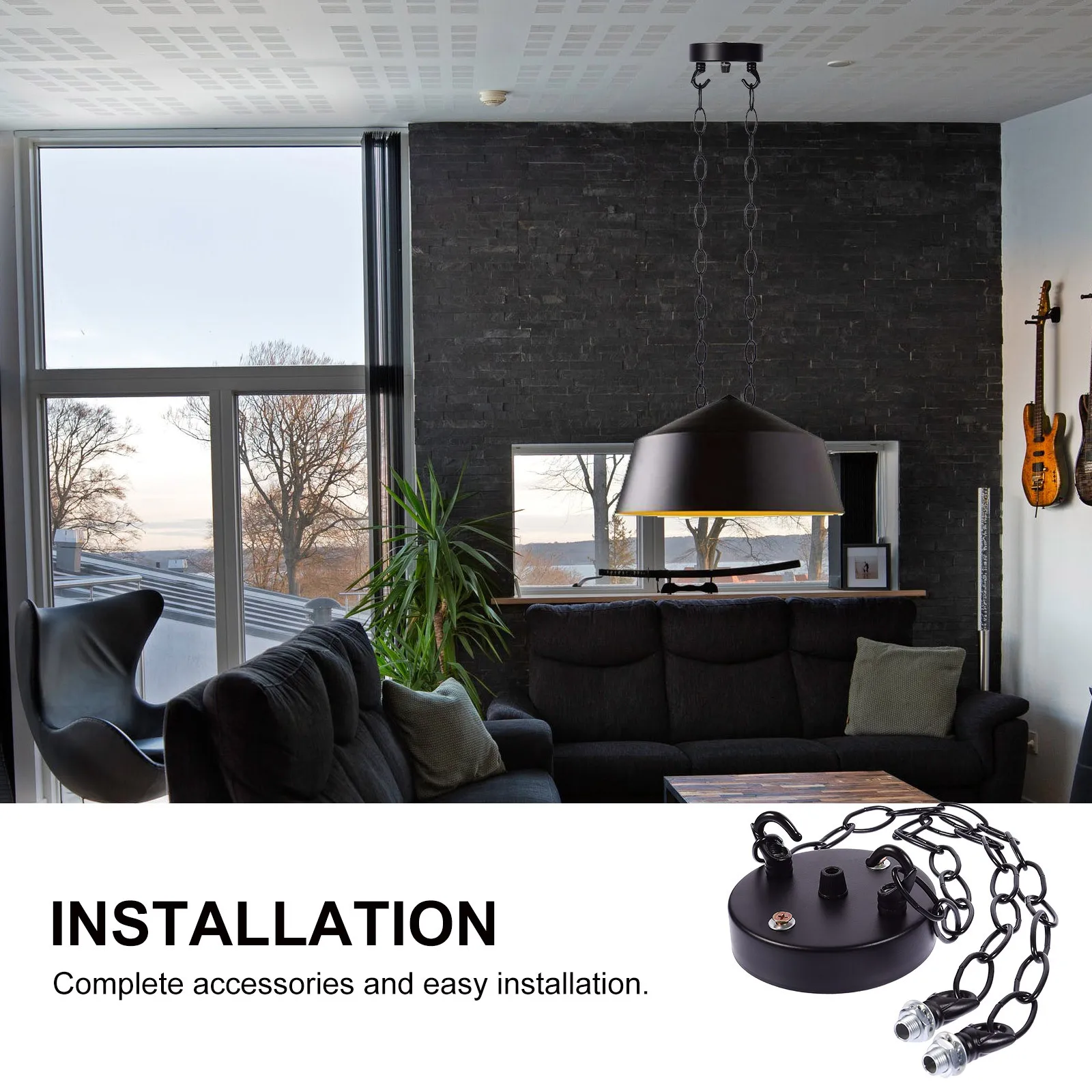 

1pc Ceiling Chandelier Base Nordic Light Suction Plate For Bedroom Living Room Office Ceiling Lamp Mounting Kit Hardware Chains