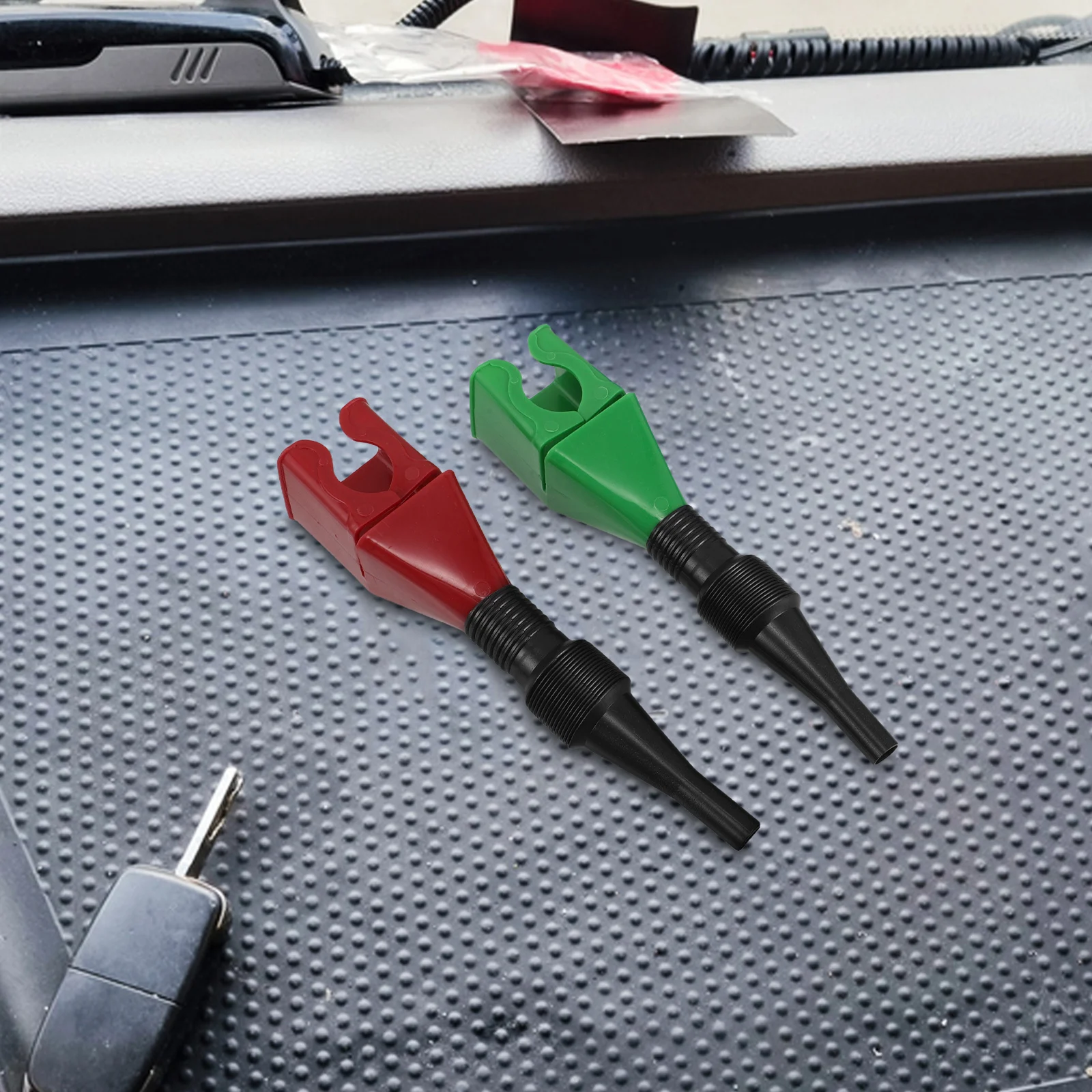 

4Pcs Plastic Foldable Oil Funnel Flexible Hose Clip Portable Spill Proof Refueling Tools for Motorcycle Car Filling