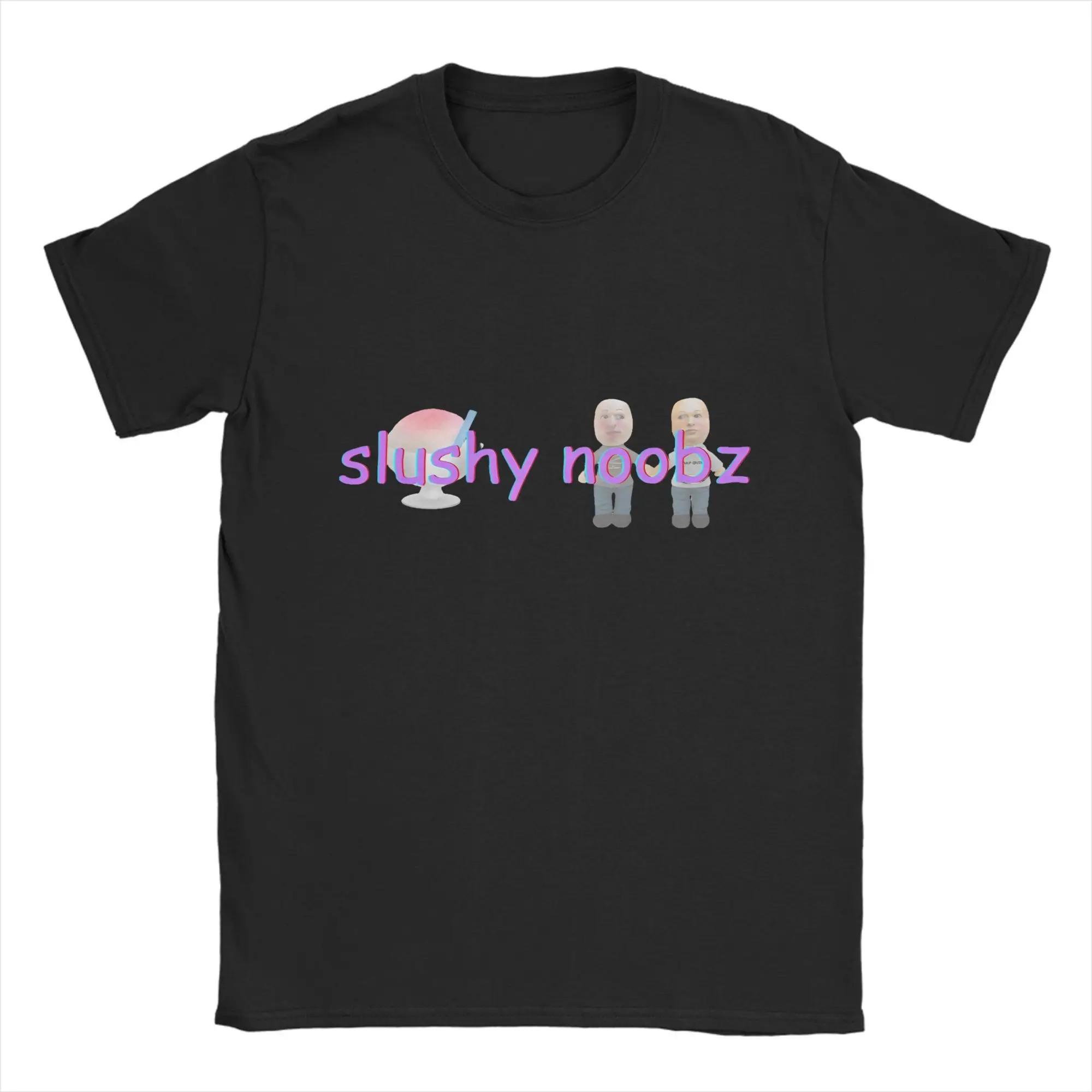 

Slushy Noobz Merch Men's T Shirts Funny Funny Tees Short Sleeve O Neck T-Shirts 100% Cotton Printing Clothing