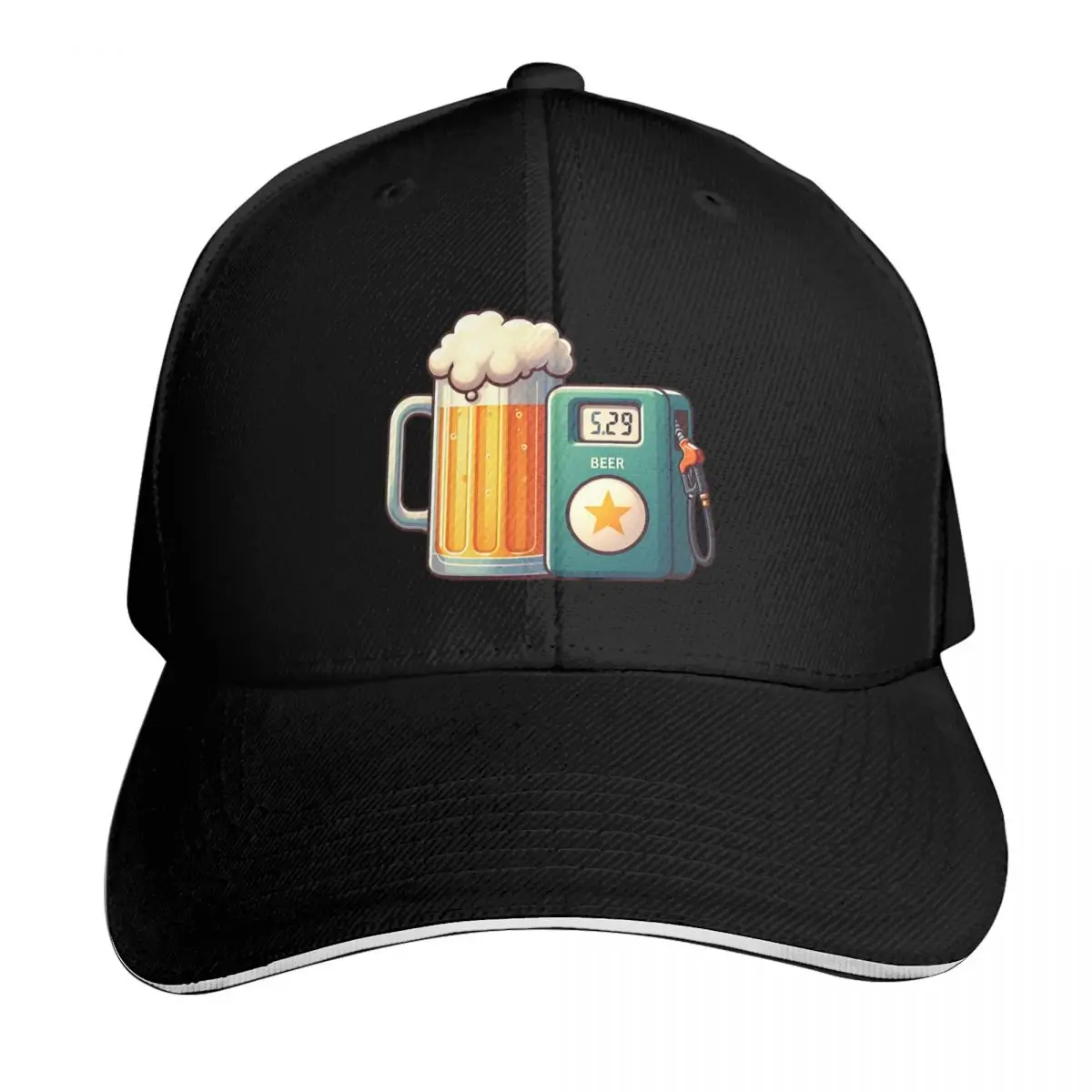 

BEER MY FUEL Baseball Cap Big Size Hat Military Cap Man summer hat Caps For Women Men's