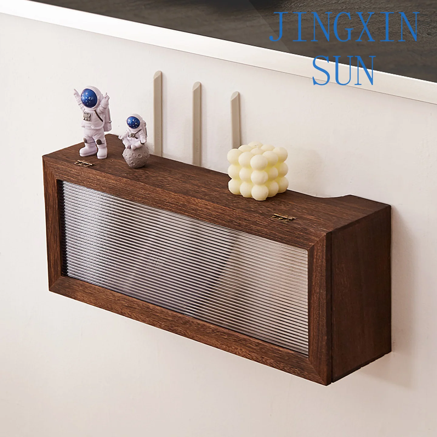 Cable Organizer Box Wall-Mounted Wire Storage Rack Set-Top Box Router Organizer Space-Saving Storage Solution for Home Organizer