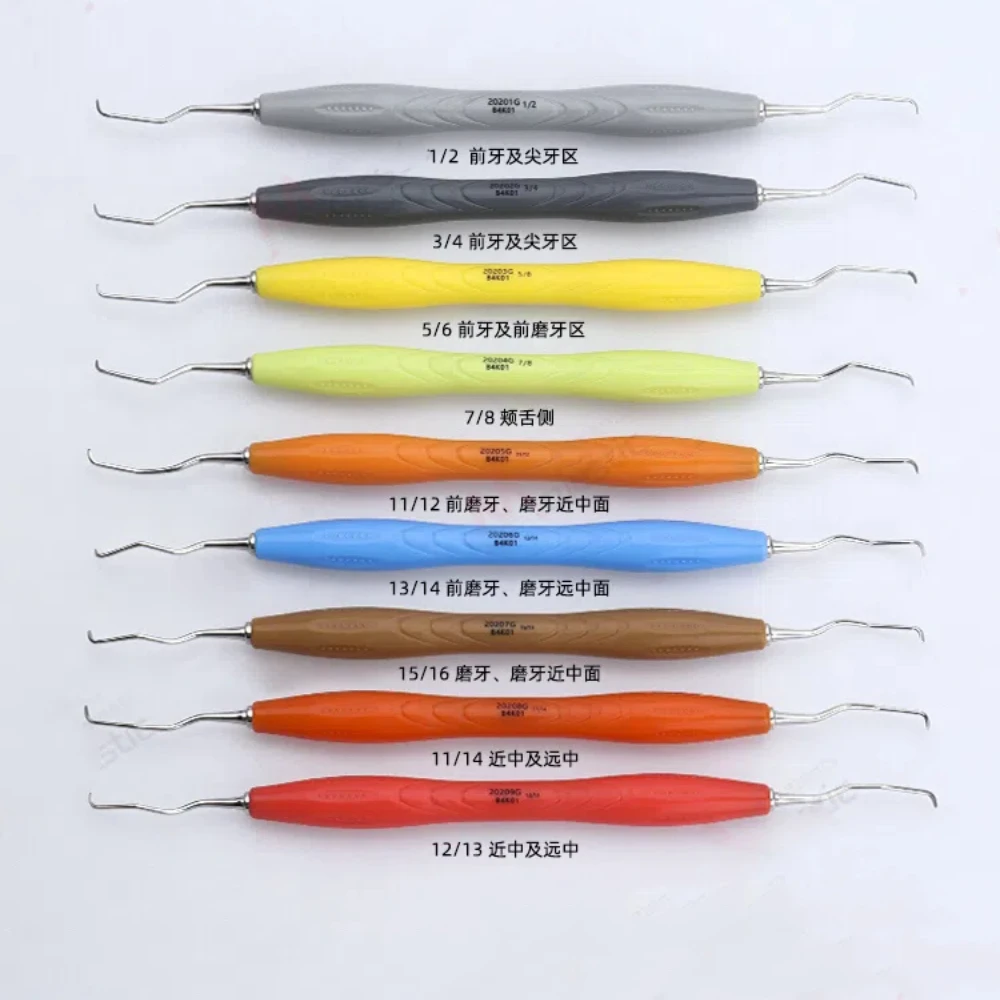 

Dental Subgingival Scraper Gracey Periodontal Cleaning Device Double-headed Manual Tartar Cleaning Tool Oral Instrument