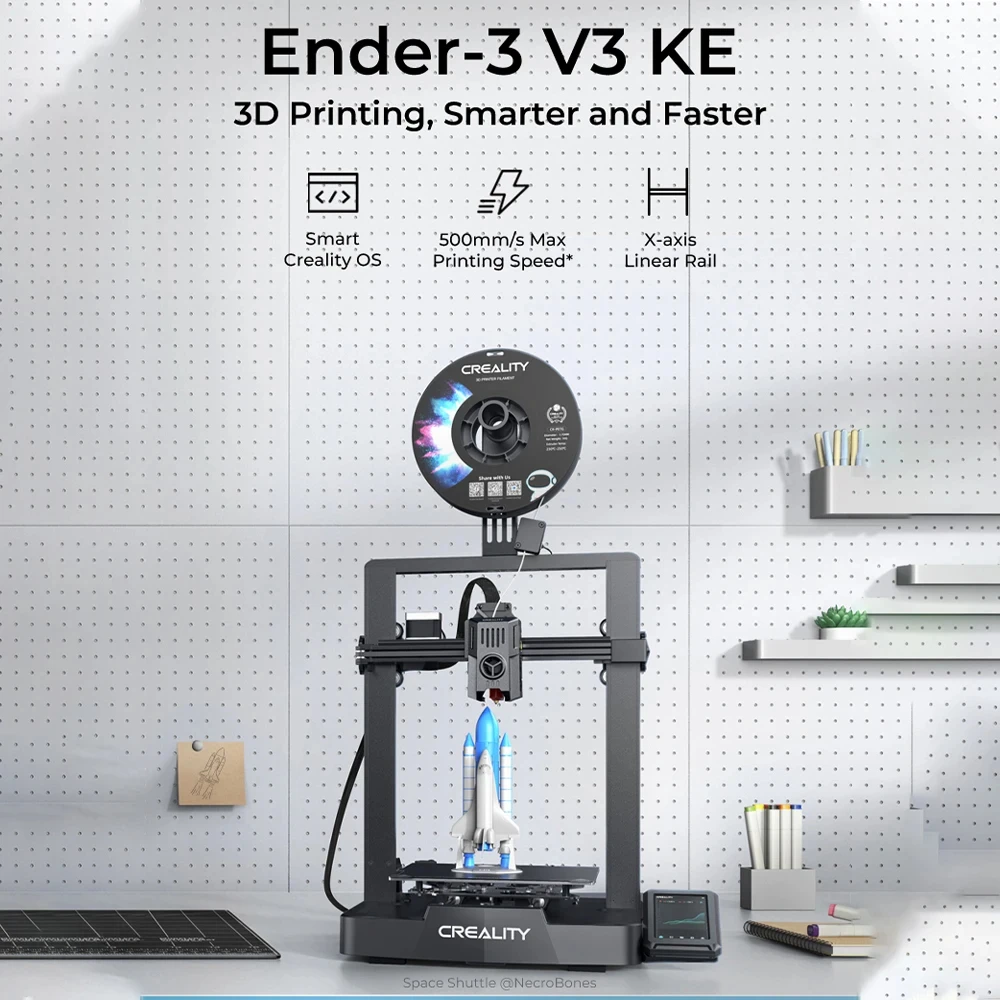 Creality Ender 3 V3 KE 3D Printer 500mm/s Max Printing Speed CR Touch Auto Leveling Upgraded Sprite Direct Extruder