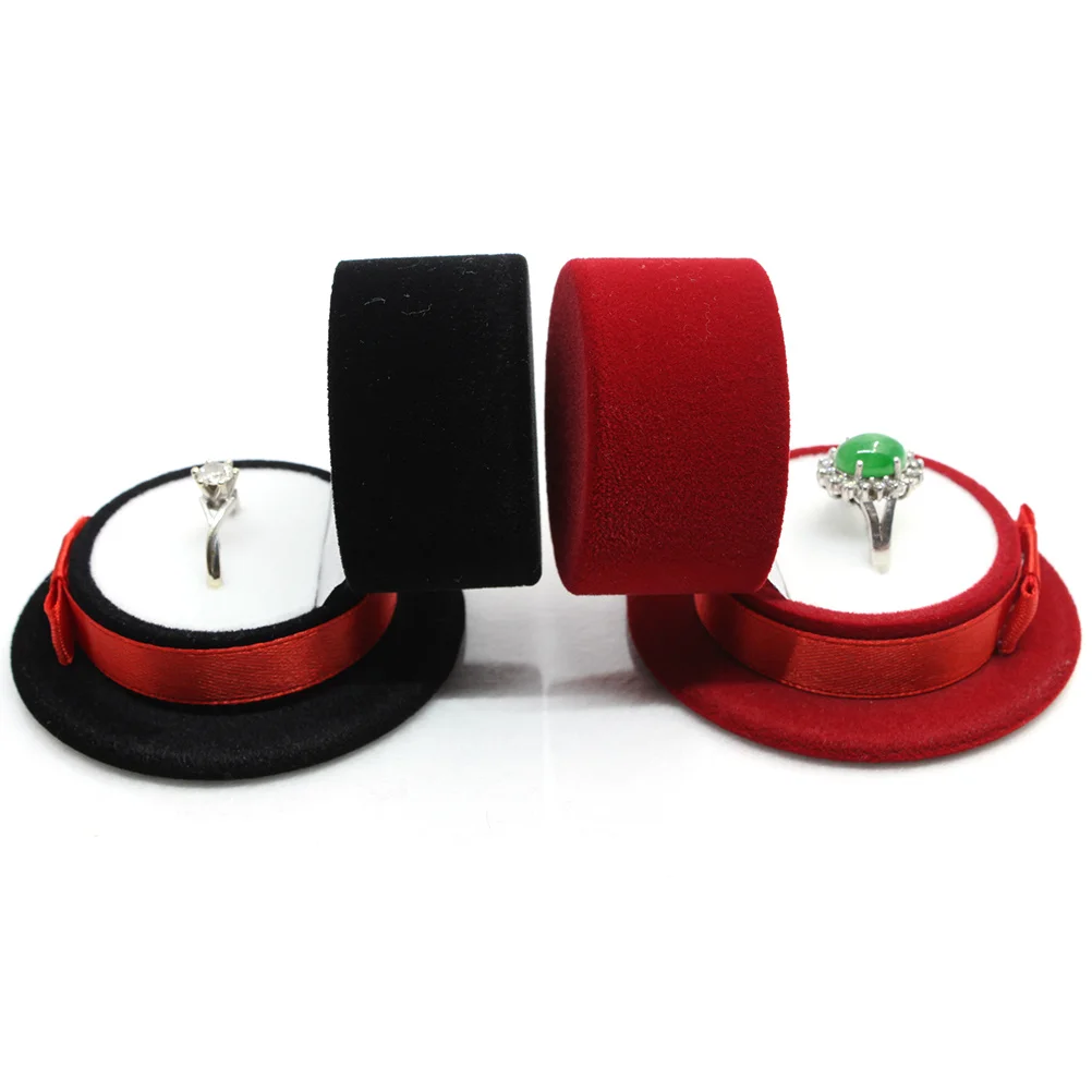 

2Pcs Christmas Hat Jewelry Storage Box Creative Ring Case Portable Organizer Gift for Birthday Wedding