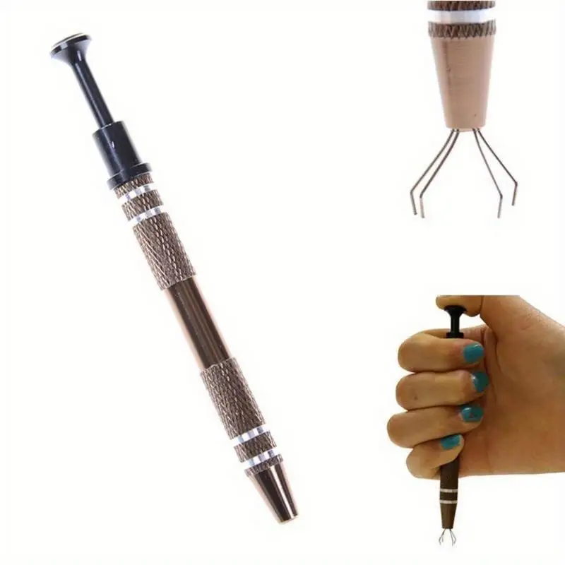 Four Claw Hold Tightly Electric Cian Hand Tools Set Parts Gripper Pick Up Tools for Catcher IC Chip Component Metal Grabber