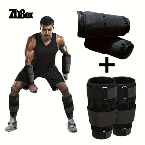 4 Uds. Bolsas de arena con soporte de peso ajustables para correr, entrenamiento de pesas para piernas, Fitness, bolsas de arena con soporte de peso para hombres y mujeres