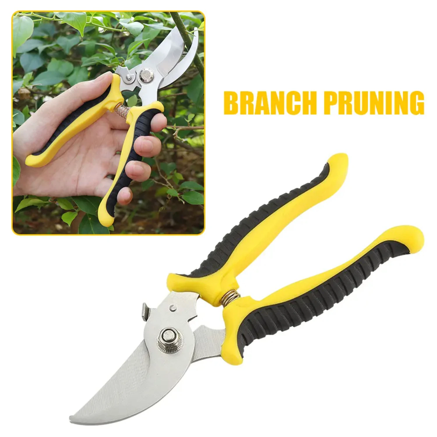 Stainless steel Pruner Orchard Garden Hand Tools Bonsai  Scissors Gardening Machine Chopper Pruning Shears Brush Cutter