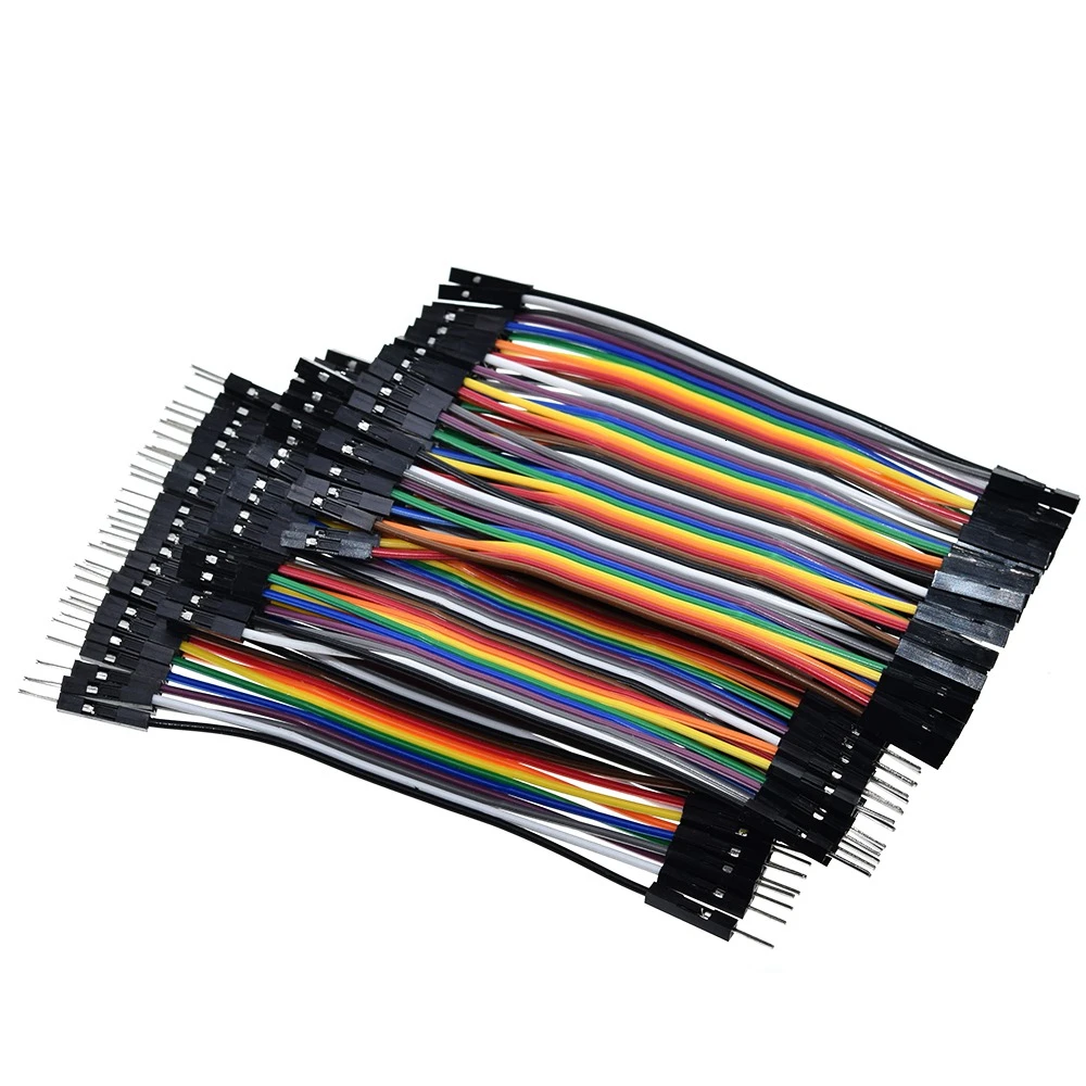 TZT 400pcs Jumper Wire Dupont Cable line 3P-3P 2.54mm Male to Male , Male to Female , Female to Female 10cm For Arduino