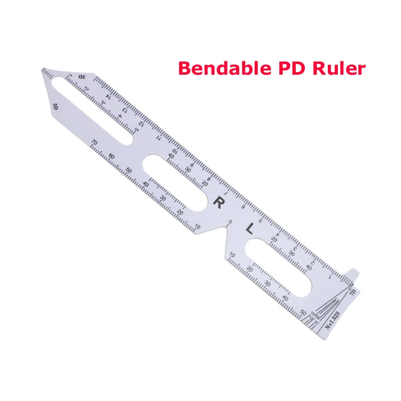 10pcs Optometry Bendable PD Pupil Distance Elastic Ruler Meter Measurer Tester Pupilometer PDR05