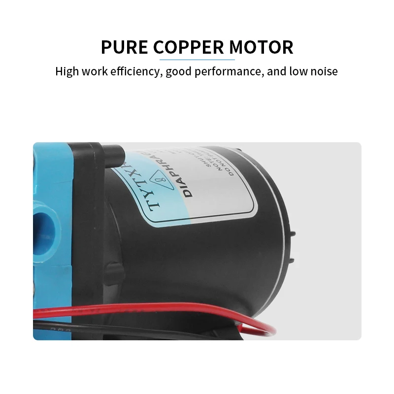 TYTXRV 12V 7LPM RV Marine Water Pump with Strainer Filter Self Priming Water Pump for Home Washing RV Spraying Agricultural