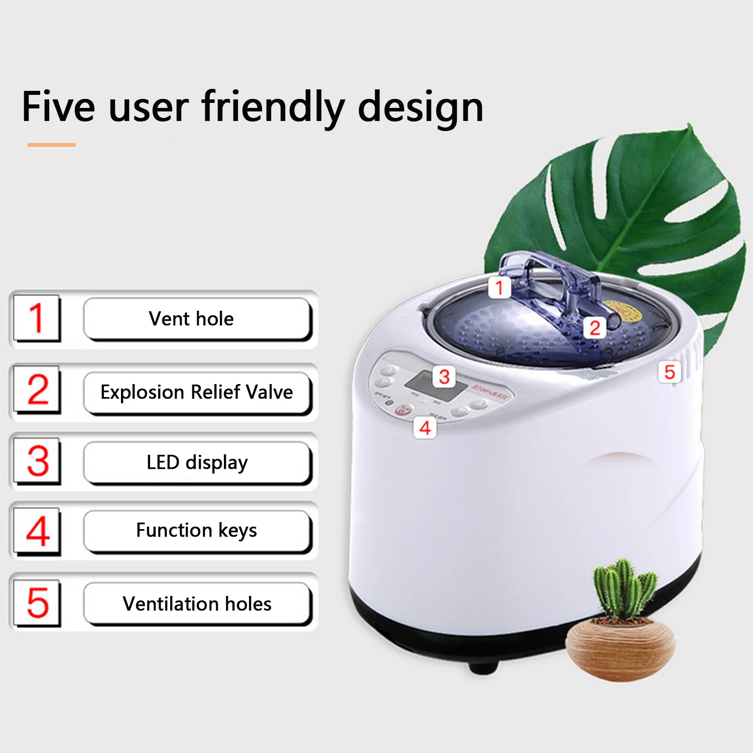 Comfortable Sauna Steamer Generator Steam SPA Pot Fumigation Machine with Remote Control for Body Therapy Relieve Pressure