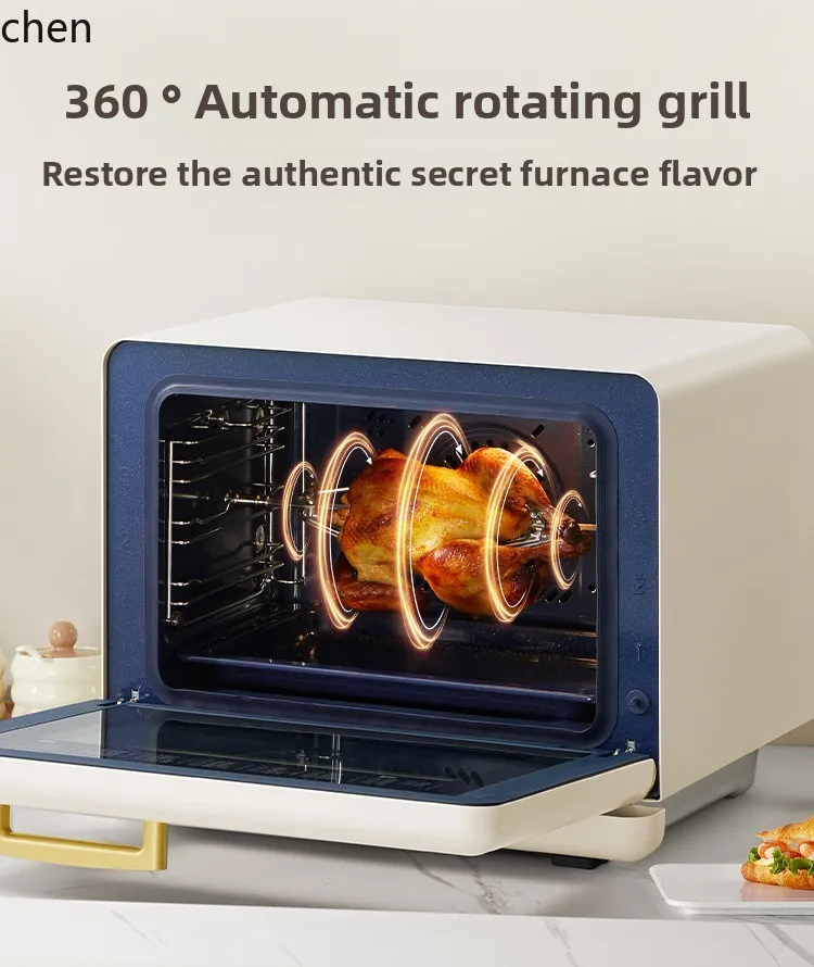

HXL Little White Horse Steaming Roasting Frying All-in-One Machine Household Desktop Baking Oven