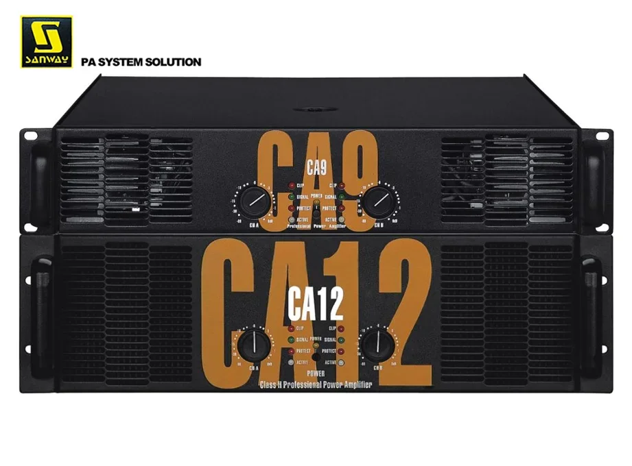 CA12 Dual Channel Class AB 3400W Transformer Power Amplifier