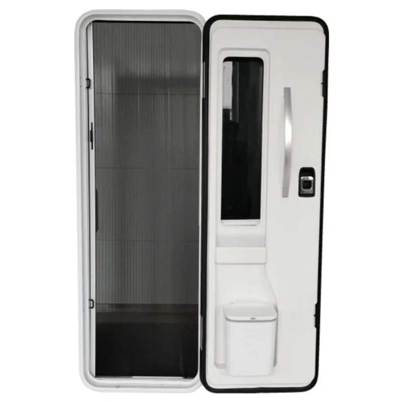 Aluminum Alloy Frame Double-point Lock European Security RV Motorhome Caravan Camper Door