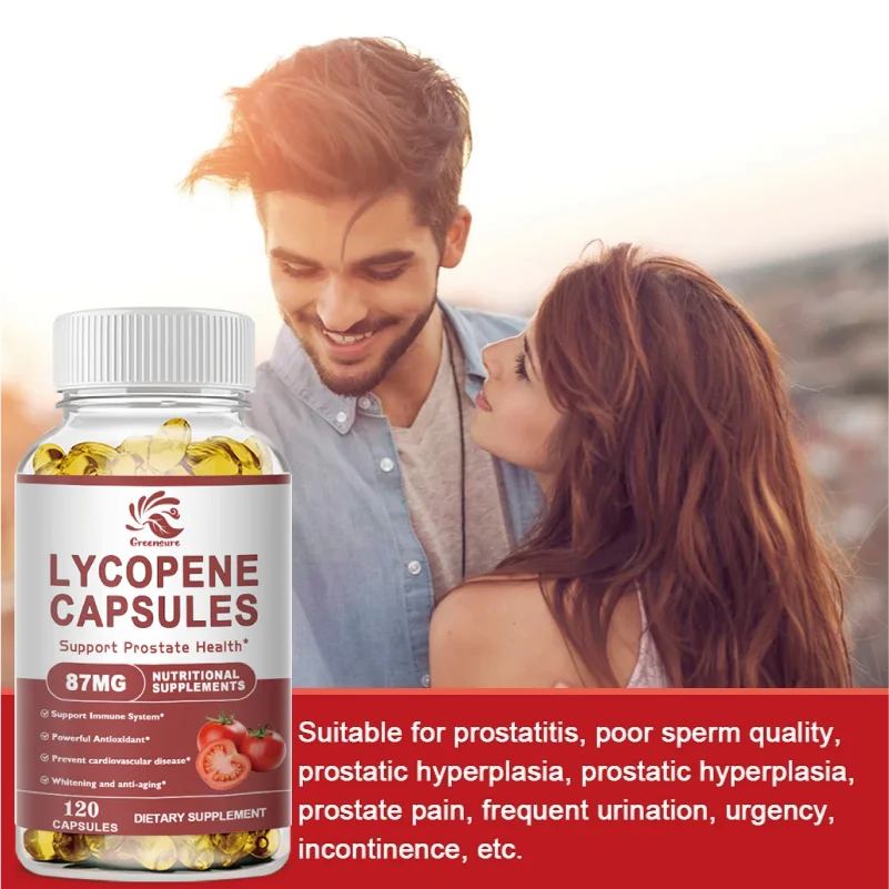 Lycopene Capsule With Tomato Extract Promote Prostate And Heart Support Immune Balance Lycopene Supplement