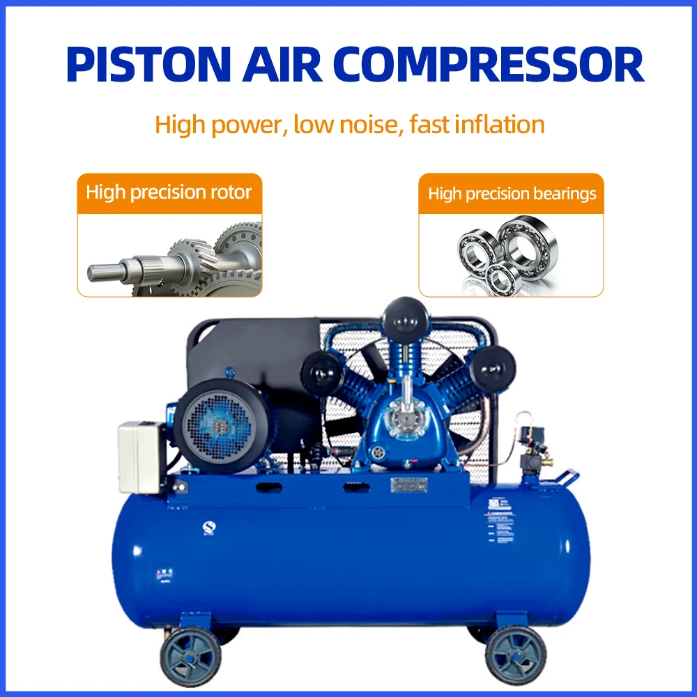 機械式コンプレッサー エア高圧潜水用コンプレッサー 29L 8バール 1/2HP 3気筒 ベルト駆動エアコンプレッサー