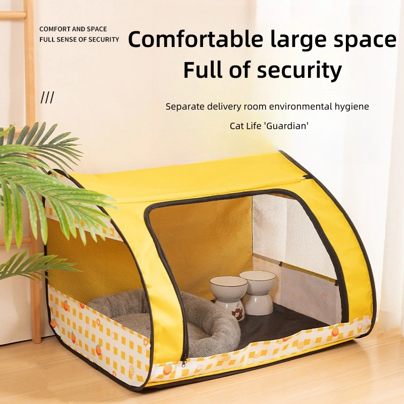 Large Space Enclosed Fenced Tent Foldable Pet Birthing Room