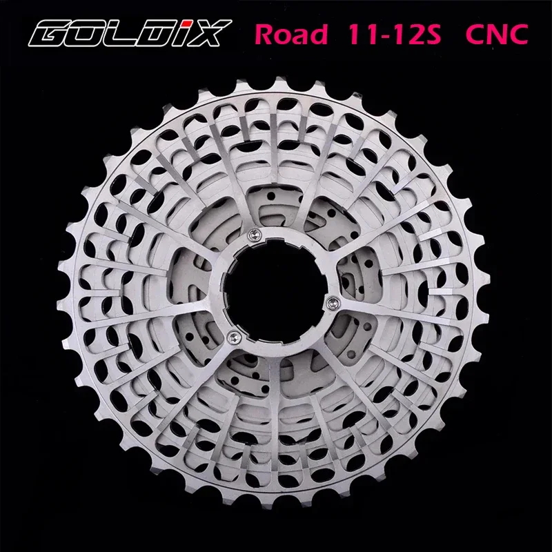 

GOLDIX Ultra-light Road Bike Freewheel CNC Hollow 7075 Aluminum Alloy Cassette for Shimano 11/12speed Bicycle Accessories